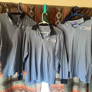 Lot of 3 USPS Clerk Polo Shirts Elbeco size XL long sleeve
